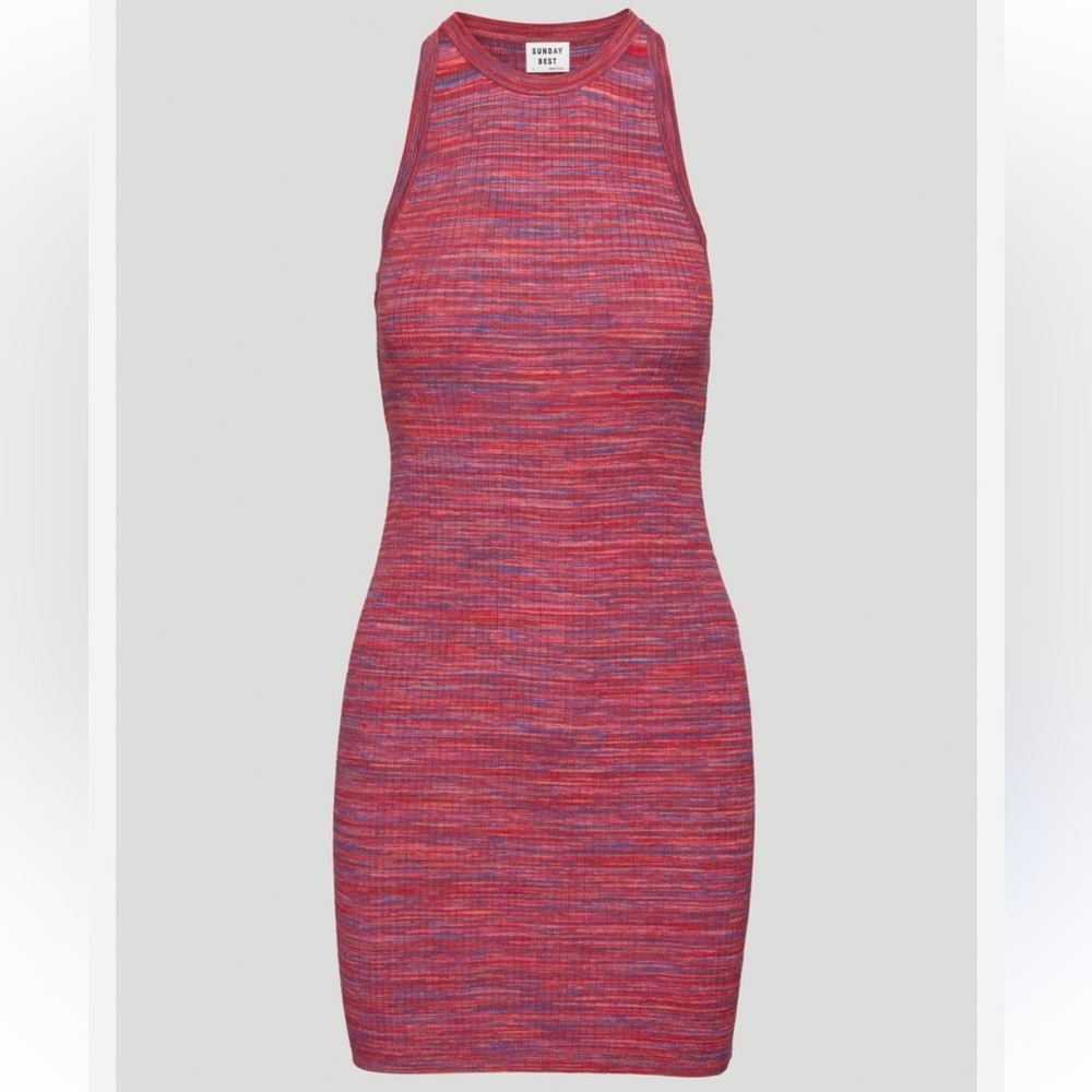 ARITZIA sunday best jodie dress space dye grenadine red Size XS